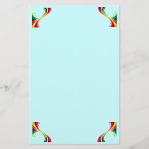 Rainbow Twists Stationery