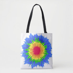 Rainbow Tye Die Colorful Challening Tote Bag