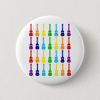 Rainbow Ukes 6 Cm Round Badge