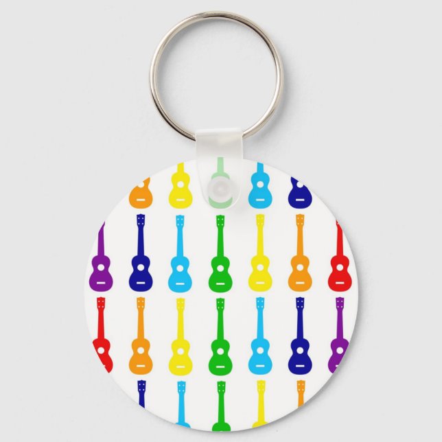 Rainbow Ukes Key Ring (Front)