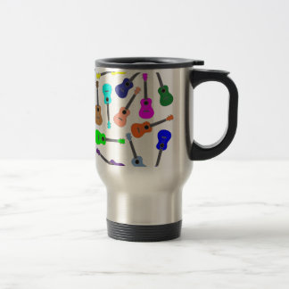 Rainbow Ukulele Travel Mug