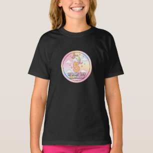 Rainbow Unicorn 5th Birthday Shirt for Girls