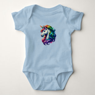 Rainbow Unicorn baby suite Bodysuit