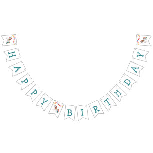 Rainbow Unicorn Balloons & Banner Birthday Decor
