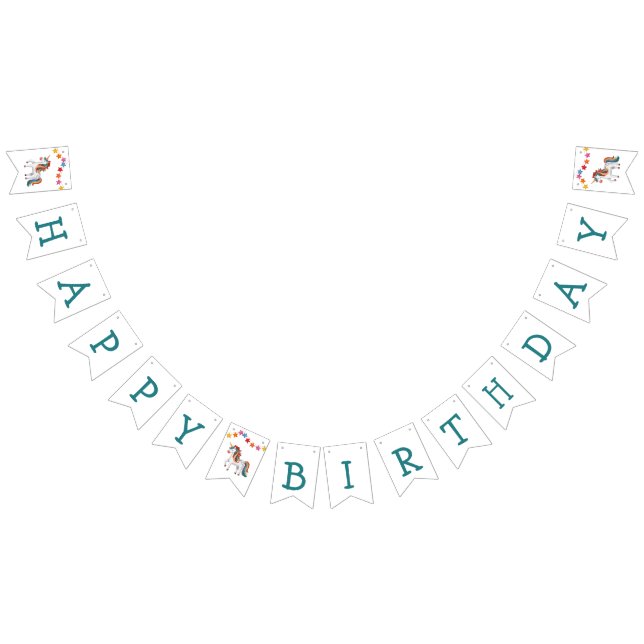 Rainbow Unicorn Balloons & Banner Birthday Decor (All)