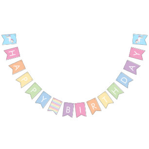 Rainbow Unicorn Birthday Bunting