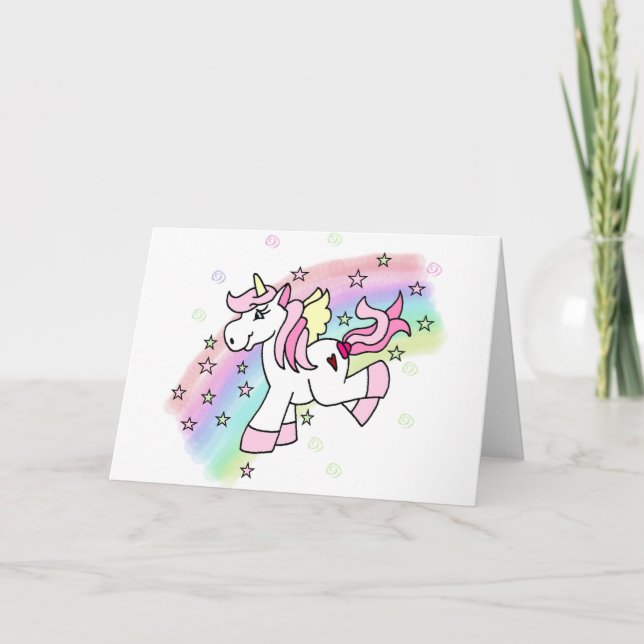 Rainbow Unicorn Card (Front)