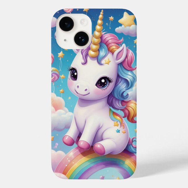 Rainbow Unicorn Case-Mate iPhone Case (Back)