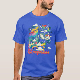 Rainbow Unicorn Composer T-Shirt