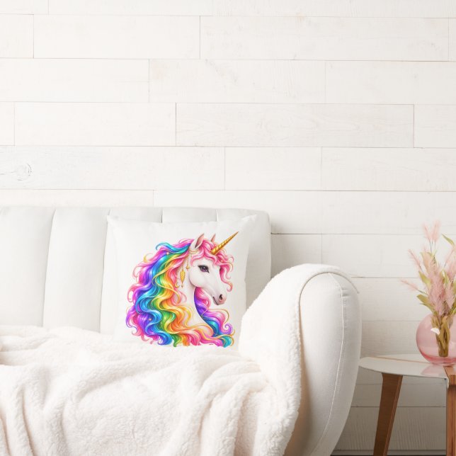 Rainbow Unicorn  Cushion (Couch)