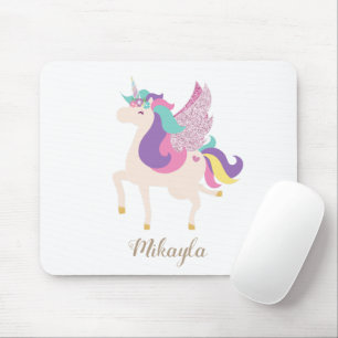 Rainbow Unicorn Cute Mouse Pad