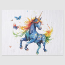 Rainbow Unicorn Fantasy Tissue Paper – 10lb, 17"x2