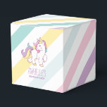 Rainbow Unicorn Girls Birthday Party Favour Box<br><div class="desc">These beautiful favour boxes feature a cute unicorn theme and are the perfect addition to your little one's birthday celebration!</div>