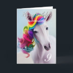 Rainbow Unicorn Happy Birthday Granddaughter Card<br><div class="desc">The Rainbow Happy Birthday Granddaughter Card, Wish your granddaughter a very happy birthday with this beautiful Rainbow Horse Happy Birthday Granddaughter Card! Featuring a colourful unicorn with bright rainbow hair, this card is sure to make her smile. The inside message wishing her a "magical" day is sure to touch her...</div>