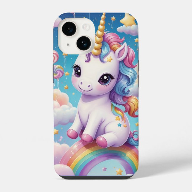 Rainbow Unicorn iPhone Case (Back)