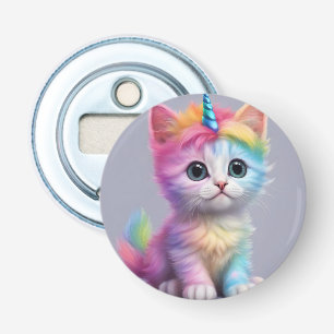 Rainbow Unicorn Kitten Bottle Opener