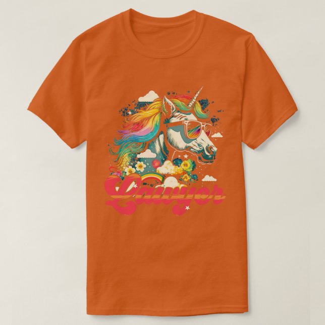 Rainbow Unicorn Lawyer T-Shirt (Design Front)