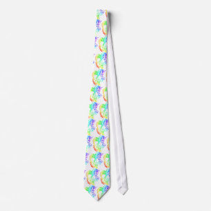 Rainbow Unicorn Men's tie