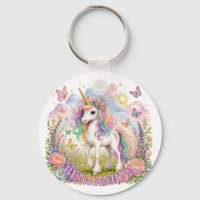 Rainbow Unicorn Name Charm Magical Pink Fantasy 