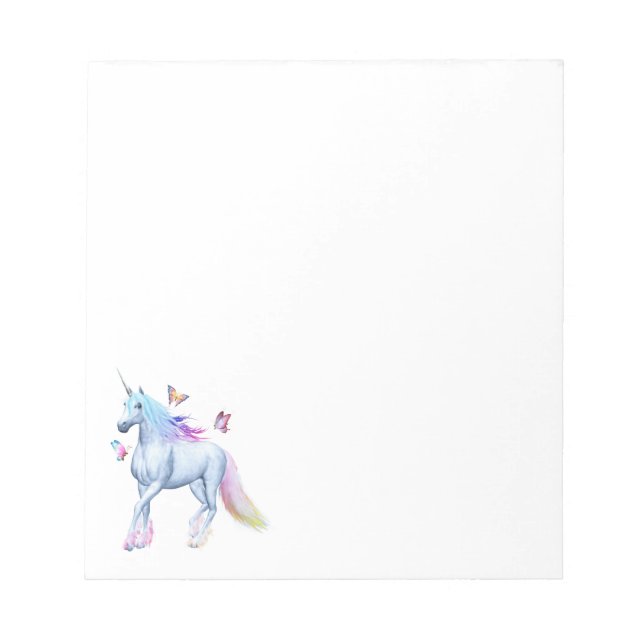 Rainbow unicorn notepad (Front)