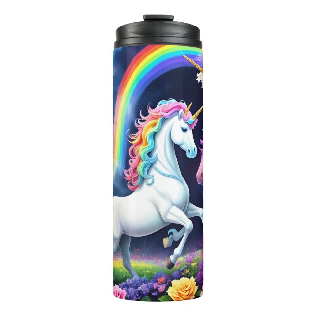 Rainbow Unicorn One Thermal Tumbler (Front)
