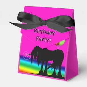 Rainbow Unicorn Party Favour Box