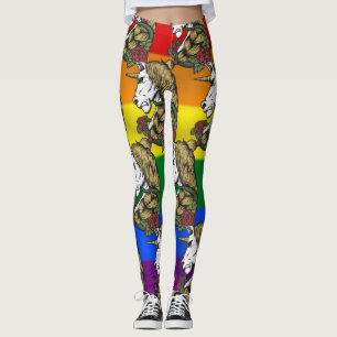 Rainbow Unicorn Party  Leggings