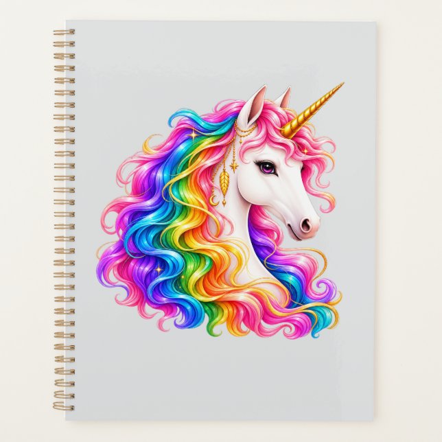 Rainbow Unicorn Planner (Front)