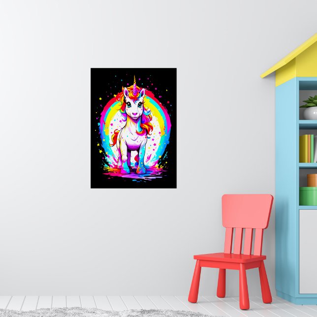 Rainbow Unicorn Postcard Poster (Nursery 1)