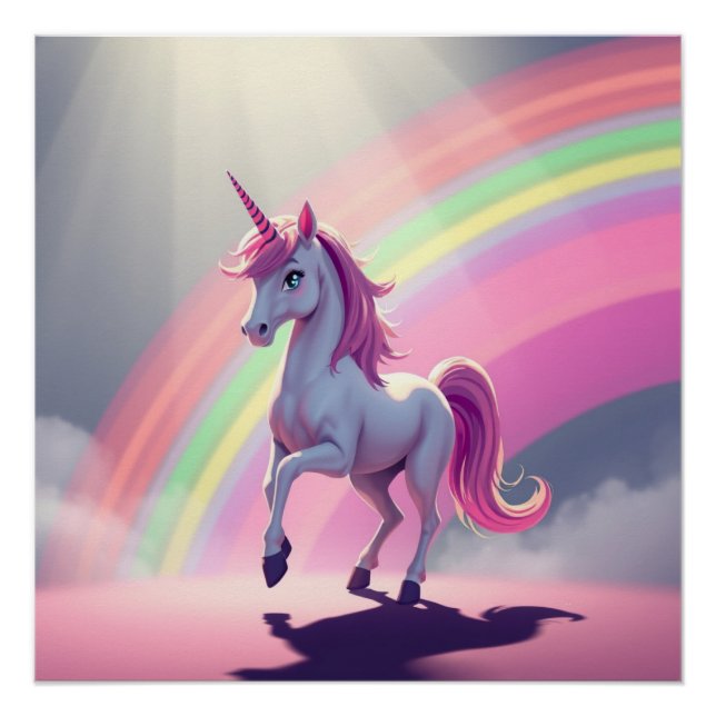 Rainbow Unicorn Poster (Front)