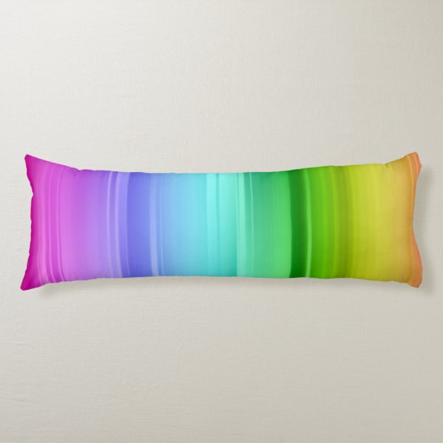 Rainbow Unicorn Print Body Pillow (Front)