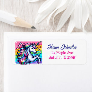 Rainbow Unicorn Sparkles Fairytale Personalised