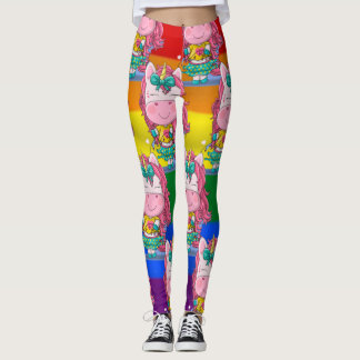 Rainbow Unicorn Sparkles   Leggings