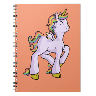Rainbow Unicorn! Spiral Notebook