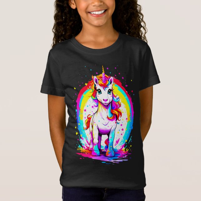 Rainbow unicorn  T-Shirt (Front)