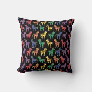 Rainbow Unicorns Colourful Throw Pillow