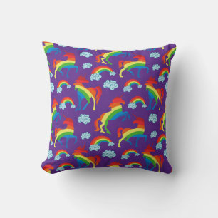 Rainbow Unicorns Cushion