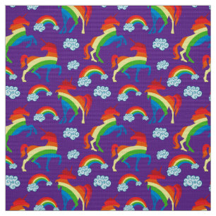 Rainbow Unicorns Fabric