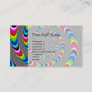 Rainbow Universe - Fractal Art Business Card
