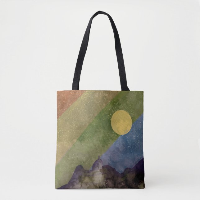 Rainbow universe tote bag (Front)