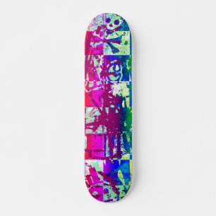 Rainbow Urban Graffiti Skateboard