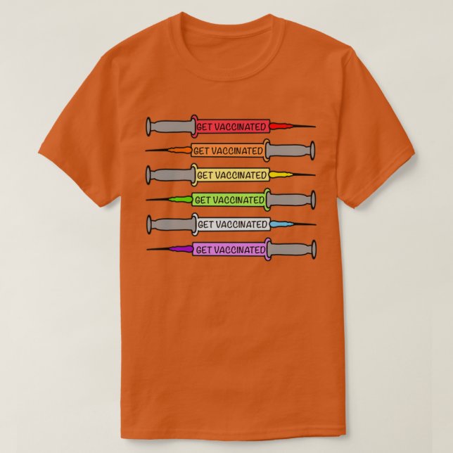 Rainbow Vaccines 5 T-Shirt (Design Front)