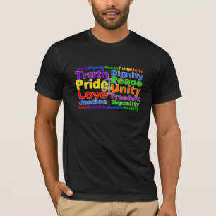 Rainbow Values shirt - choose style & colour