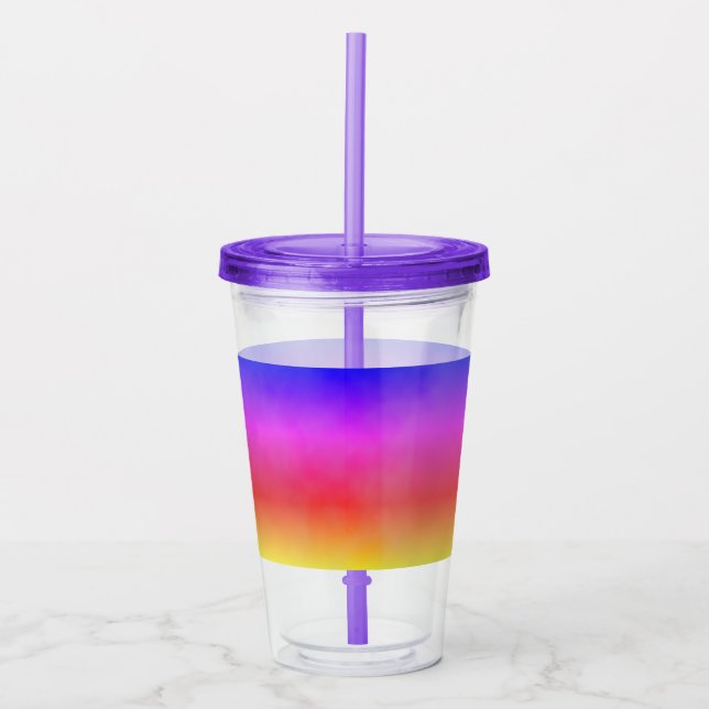 Rainbow Vapour Acrylic Tumbler (Front)