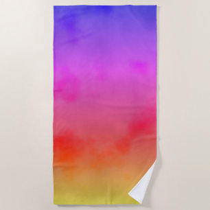 Rainbow Vapour Beach Towel