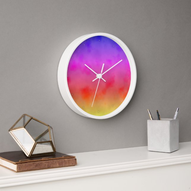 Rainbow Vapour Clock (Office)