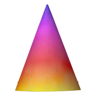 Rainbow Vapour Party Hat