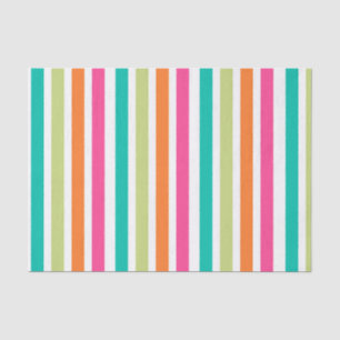 Rainbow vertical stripes colourful retro multicolo tissue paper