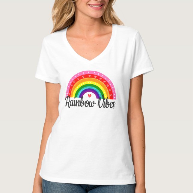 Rainbow Vibes T-Shirt (Front)