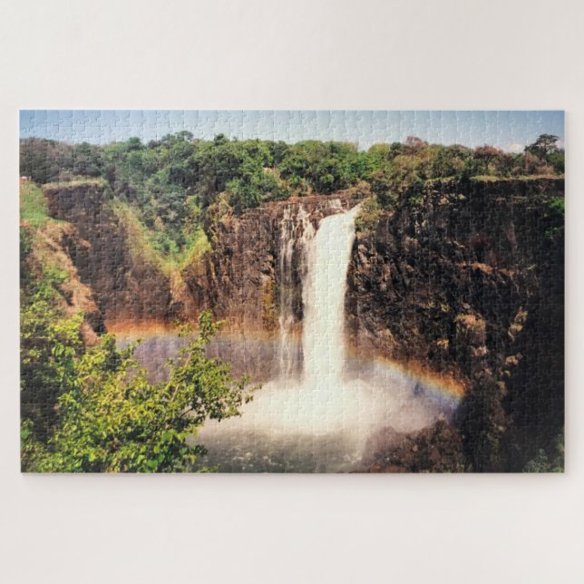 rainbow victoria falls jigsaw puzzle (Horizontal)
